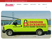 Tablet Screenshot of canadianlocksmiths.com